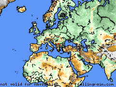 Large range map of Mirilovac